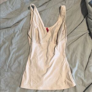 SPANX Cream Shapewear Tank